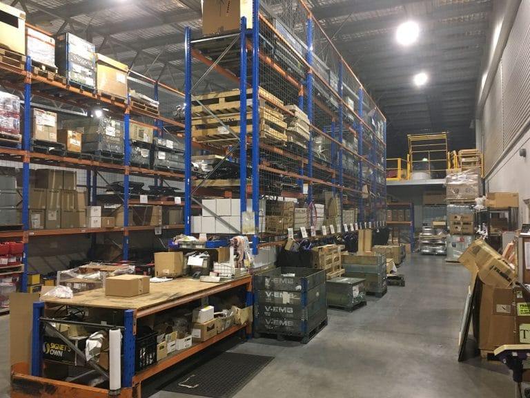 LED Warehouse Pallet Racking Aisle Light Upgrade Project