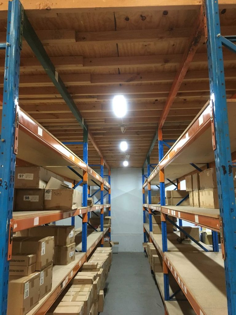 LED Batten Under Mezzanine Shelving